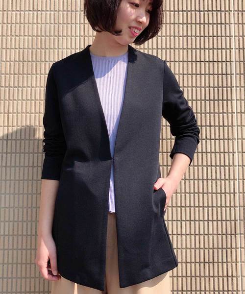 A/C DESIGN BY ALPHA CUBIC（エーシーデザインバイアルファキュービック）の「きちんとカーディガン（カーディガン/ボレロ・レディース・ネイビー/ブラック/ライトグレー・M size/L size）」の19枚目の写真