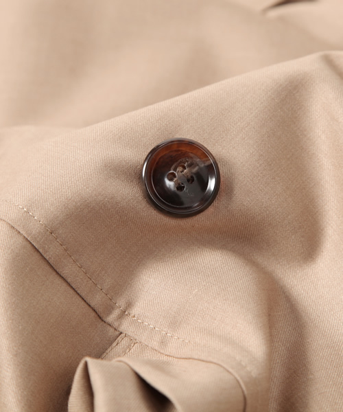 ROSE BUD（ローズバッド）の「LC-14102 DRAPE TRENCH COAT（トレンチコート・レディース・ベージュ/グレー・ONE SIZE）」の8枚目の写真