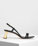 CHARLES & KEITH | スカルプチャーヒール サンダル / Sculptural Heel Strappy Sandals(涼鞋)