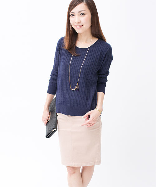 NANO universe(ナノユニバース)の「カラーペンシルスカート(スカート・レディース・オフホワイト/ベージュ/ブルー/グリーン/ブラック・38/36)」の21枚目の写真