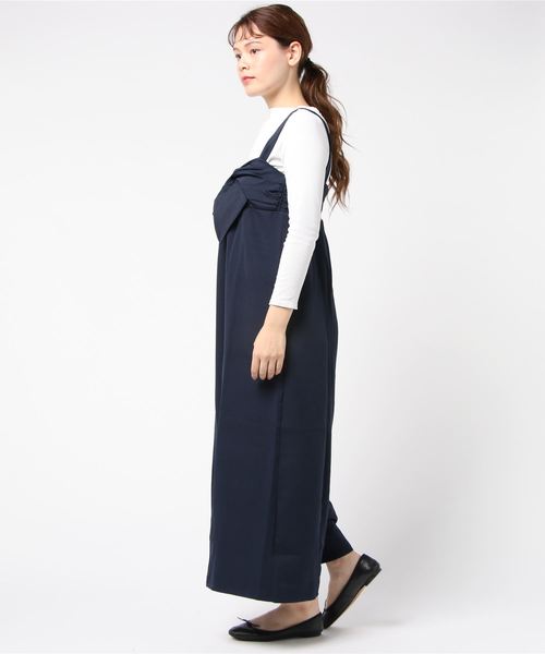 Lace Ladies(レースレディース)の「リボン付き サロペットワイドパンツ オールインワン・パンツ(つなぎ/オールインワン・レディース・ブラック/ネイビー・FREE)」の21枚目の写真