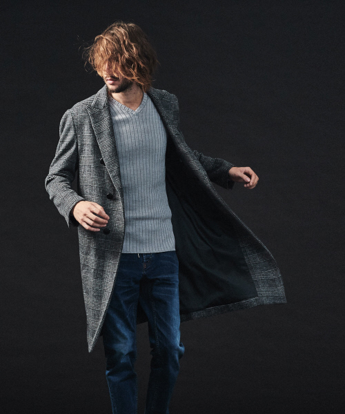 5351 POUR LES HOMMES（ゴーサンゴーイチプールオム）の「NOBILIAダブルチェスターコート（チェスターコート・メンズ・グレー/ブラック・48/50/44/46）」の3枚目の写真