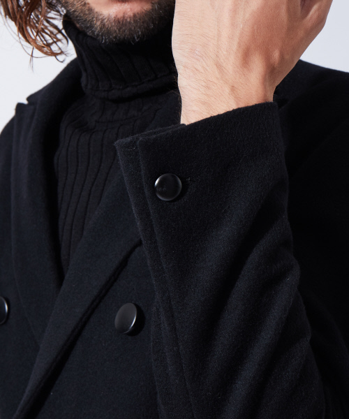 5351 POUR LES HOMMES（ゴーサンゴーイチプールオム）の「NOBILIAダブルチェスターコート（チェスターコート・メンズ・グレー/ブラック・48/50/44/46）」の15枚目の写真