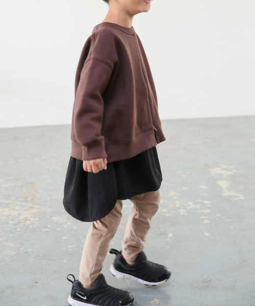 LOWRYS FARM（ローリーズファーム）の「カットサルエルパンツ　847774（その他パンツ・キッズ・チャコールグレー/ベージュ/ブラウン・MEDIUM/LARGE/X-LARGE）」の4枚目の写真