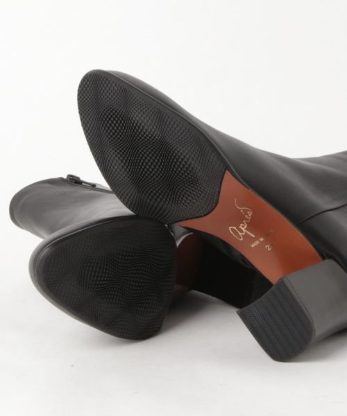 apres（アプレ）の「〈apres（アプレ）〉ショートブーツ（ブーツ・レディース・ブラック/パイソン/グレイッシュベージュ・23.5cm/22.5cm/24.5cm/23.0cm/24.0cm）」の6枚目の写真