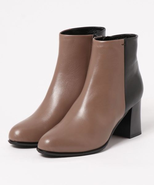 apres（アプレ）の「〈apres（アプレ）〉ショートブーツ（ブーツ・レディース・ブラック/パイソン/グレイッシュベージュ・23.5cm/22.5cm/24.5cm/23.0cm/24.0cm）」の3枚目の写真