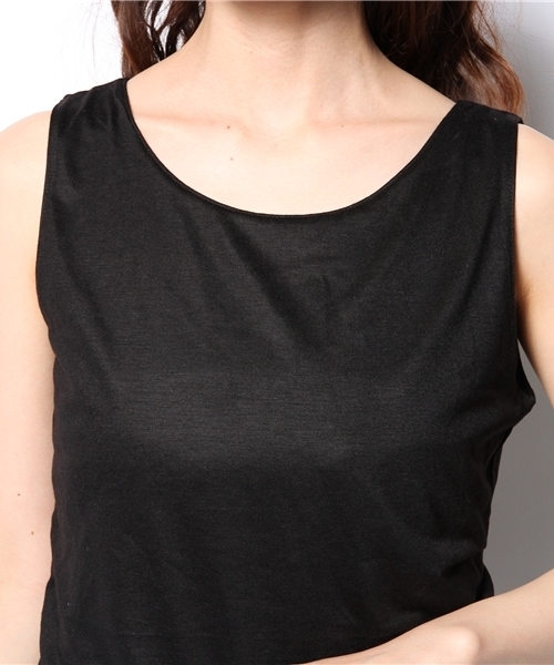 DISCOAT（ディスコート）の「【Discoat】ドレープノースリカットワンピース2（ワンピース・レディース・グレー/ネイビー/ブラック・ﾌﾘ-）」の12枚目の写真