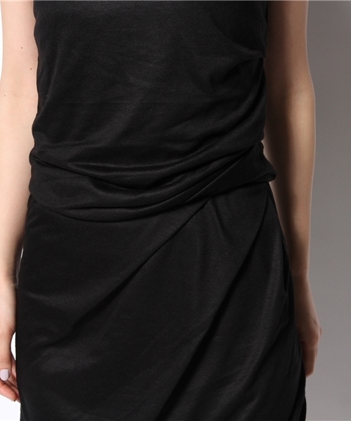 DISCOAT（ディスコート）の「【Discoat】ドレープノースリカットワンピース2（ワンピース・レディース・グレー/ネイビー/ブラック・ﾌﾘ-）」の13枚目の写真