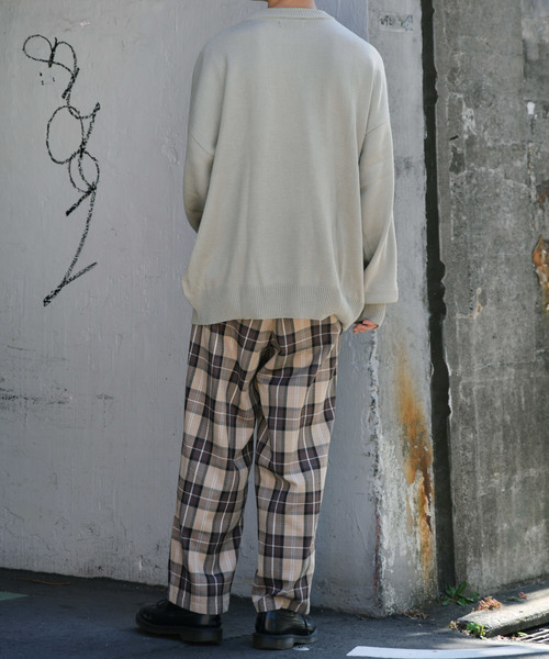 kutir（クティール）の「スケボー刺繍ニット（ニット/セーター・メンズ・チャコールグレー/ベージュ/キャメル・MEDIUM/LARGE）」の13枚目の写真