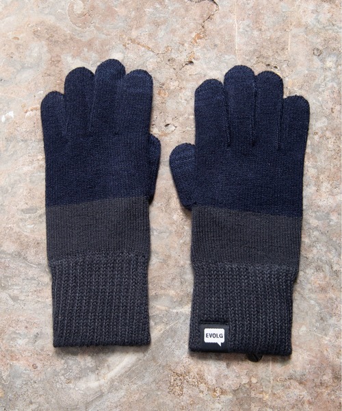 EVOLG(エヴォログ)の「EVOLG エヴォログ:2TON 2トーン スマホ対応 メンズ レディース ユニセックス手袋(手袋・レディース・グレー/ネイビー/マスタード/レッド/イエロー/ミント/バイオレット/ベージュ/ネイビー系/ダークグリーン・FREE)」の13枚目の写真