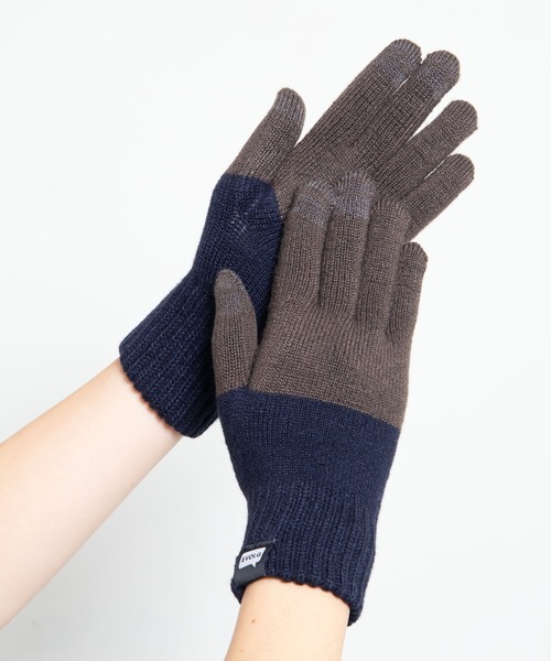 EVOLG(エヴォログ)の「EVOLG エヴォログ:2TON 2トーン スマホ対応 メンズ レディース ユニセックス手袋(手袋・レディース・グレー/ネイビー/マスタード/レッド/イエロー/ミント/バイオレット/ベージュ/ネイビー系/ダークグリーン・FREE)」の19枚目の写真