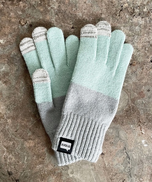 EVOLG(エヴォログ)の「EVOLG エヴォログ:2TON 2トーン スマホ対応 メンズ レディース ユニセックス手袋(手袋・レディース・グレー/ネイビー/マスタード/レッド/イエロー/ミント/バイオレット/ベージュ/ネイビー系/ダークグリーン・FREE)」の17枚目の写真