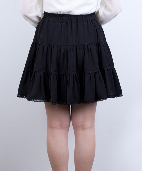 ROJITA（ロジータ）の「3段切替フレアーSK（スカート・レディース・ブラウン/ブラック・FREE）」の5枚目の写真