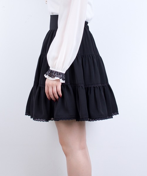 ROJITA（ロジータ）の「3段切替フレアーSK（スカート・レディース・ブラウン/ブラック・FREE）」の8枚目の写真