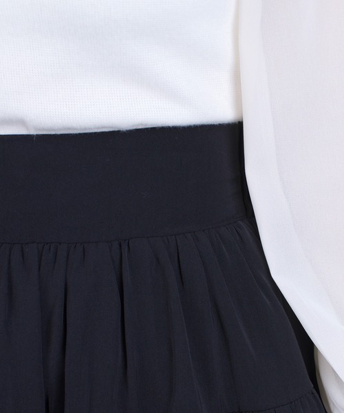 ROJITA（ロジータ）の「3段切替フレアーSK（スカート・レディース・ブラウン/ブラック・FREE）」の9枚目の写真