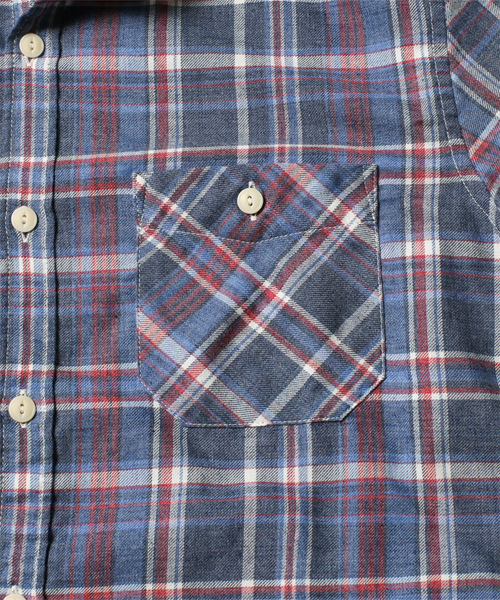 NANO universe(ナノユニバース)の「ヴィンテージライクチェックSH(シャツ/ブラウス・メンズ・ブラック/エメラルド/ネイビー/パープル/イエロー/レッド・LARGE/SMALL/MEDIUM/X-LARGE)」の22枚目の写真