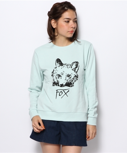 WEGO（ウィゴー）の「WEGO/アニマルプリントスウェット（スウェット・レディース・アイボリー/杢グレー/グリーン系その他/ライトピンク・FREE）」の4枚目の写真