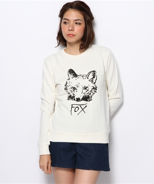 WEGO（ウィゴー）の「WEGO/アニマルプリントスウェット（スウェット・レディース・アイボリー/杢グレー/グリーン系その他/ライトピンク・FREE）」の2枚目の写真