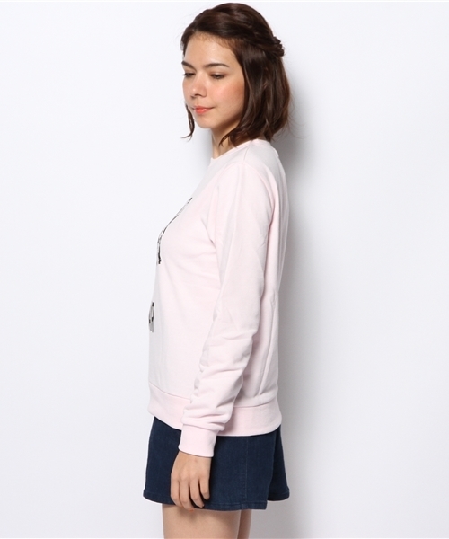 WEGO（ウィゴー）の「WEGO/アニマルプリントスウェット（スウェット・レディース・アイボリー/杢グレー/グリーン系その他/ライトピンク・FREE）」の9枚目の写真