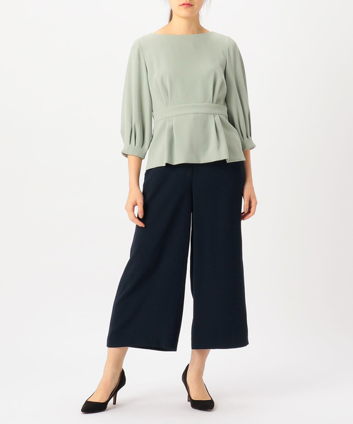 Tiara（ティアラ）の「ヘリオスワイドパンツ（その他パンツ・レディース・ネイビー/アイボリー/セージグリーン・S/M）」の10枚目の写真