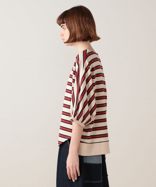 FRAPBOIS(フラボア)の「タッチボーダー ドルマンスリーブカットソー(Tシャツ/カットソー・レディース・ホワイト系その他/ベージュ系その他・1)」の3枚目の写真