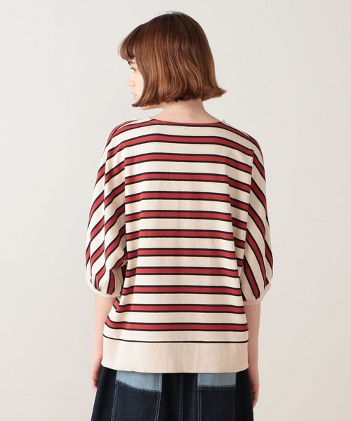 FRAPBOIS(フラボア)の「タッチボーダー ドルマンスリーブカットソー(Tシャツ/カットソー・レディース・ホワイト系その他/ベージュ系その他・1)」の4枚目の写真