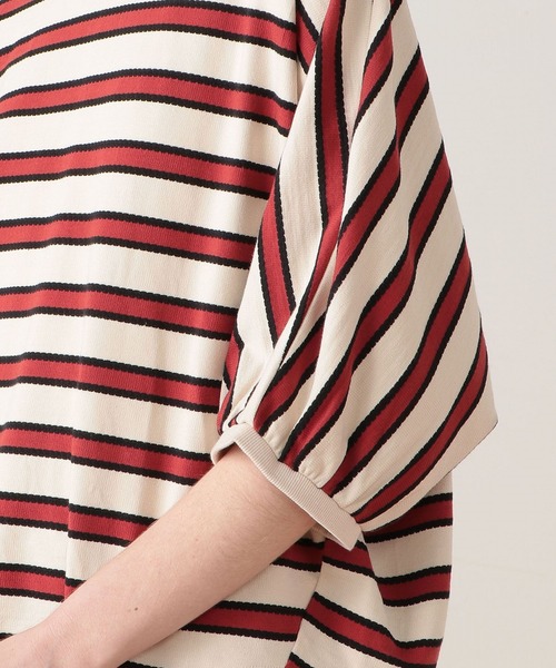 FRAPBOIS(フラボア)の「タッチボーダー ドルマンスリーブカットソー(Tシャツ/カットソー・レディース・ホワイト系その他/ベージュ系その他・1)」の6枚目の写真