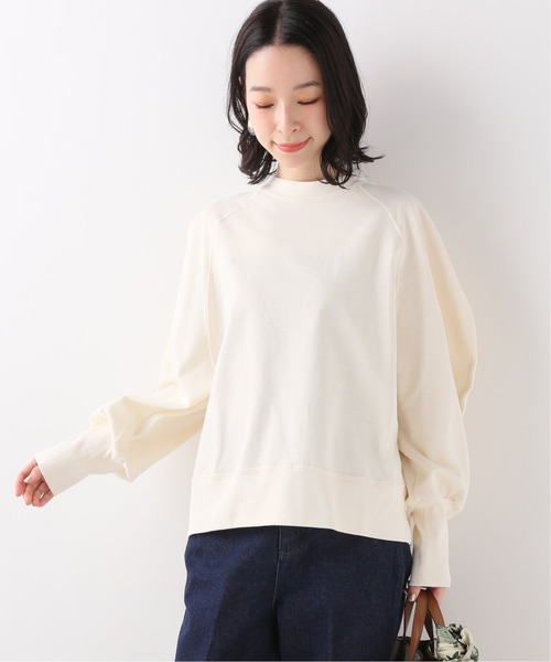SLOBE IENA(スローブイエナ)の「【MAISON CHANTOISE】 Baloon Sleeve カットソー(Tシャツ/カットソー・レディース・ブルー/ホワイト/ベージュ・FREE)」の1枚目の写真