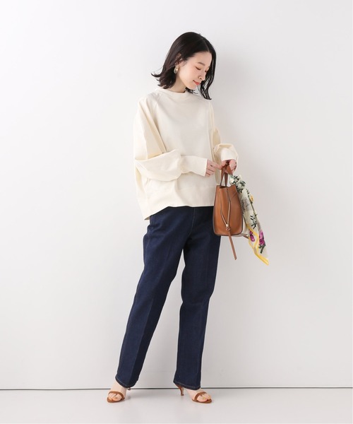 SLOBE IENA(スローブイエナ)の「【MAISON CHANTOISE】 Baloon Sleeve カットソー(Tシャツ/カットソー・レディース・ブルー/ホワイト/ベージュ・FREE)」の4枚目の写真