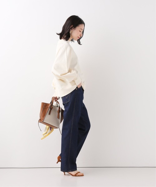 SLOBE IENA(スローブイエナ)の「【MAISON CHANTOISE】 Baloon Sleeve カットソー(Tシャツ/カットソー・レディース・ブルー/ホワイト/ベージュ・FREE)」の5枚目の写真