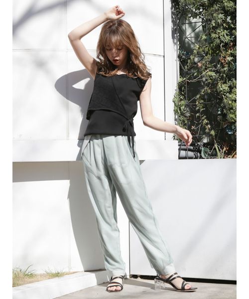 dazzlin（ダズリン）の「コードレイヤードニットトップス（ニット/セーター・レディース・ブラック/ベージュ/レッド/オフホワイト・FREE）」の11枚目の写真