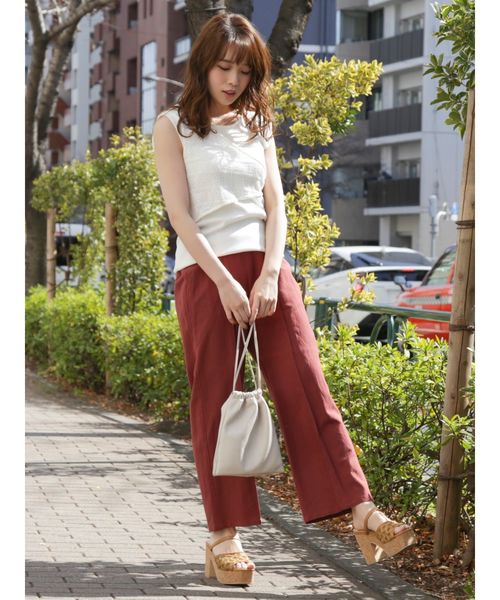 dazzlin（ダズリン）の「コードレイヤードニットトップス（ニット/セーター・レディース・ブラック/ベージュ/レッド/オフホワイト・FREE）」の17枚目の写真