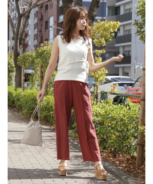 dazzlin（ダズリン）の「コードレイヤードニットトップス（ニット/セーター・レディース・ブラック/ベージュ/レッド/オフホワイト・FREE）」の18枚目の写真