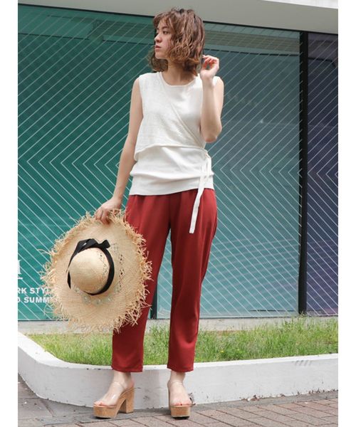 dazzlin（ダズリン）の「コードレイヤードニットトップス（ニット/セーター・レディース・ブラック/ベージュ/レッド/オフホワイト・FREE）」の21枚目の写真