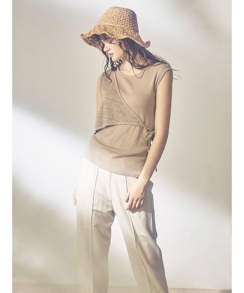 dazzlin（ダズリン）の「コードレイヤードニットトップス（ニット/セーター・レディース・ブラック/ベージュ/レッド/オフホワイト・FREE）」の22枚目の写真