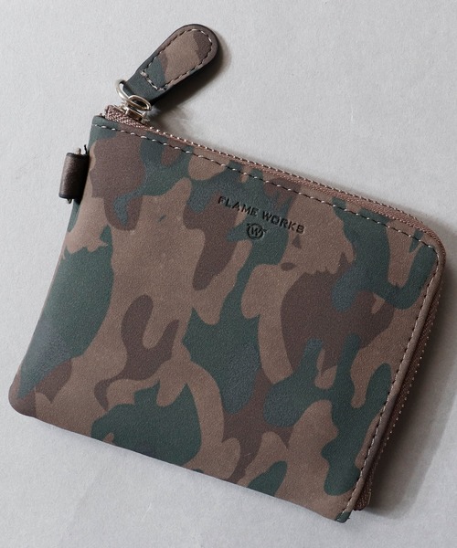 FLAME WORKS（フレイムワークス）の「FLAME WORKS PUレザー ミニウォレット（財布・メンズ・ホワイト/ブラック/ネイビー/ダークブラウン/オフホワイト/カモフラージュ/ブラック系その他/その他/ダークネイビー/キャメル/ブルー系その他・FREE）」の11枚目の写真