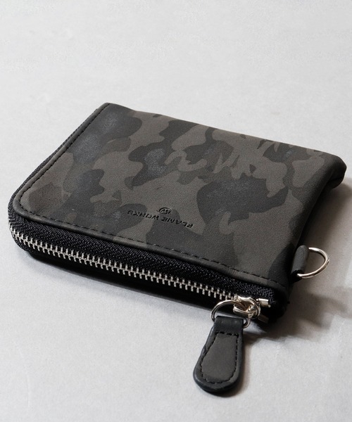 FLAME WORKS（フレイムワークス）の「FLAME WORKS PUレザー ミニウォレット（財布・メンズ・ホワイト/ブラック/ネイビー/ダークブラウン/オフホワイト/カモフラージュ/ブラック系その他/その他/ダークネイビー/キャメル/ブルー系その他・FREE）」の14枚目の写真