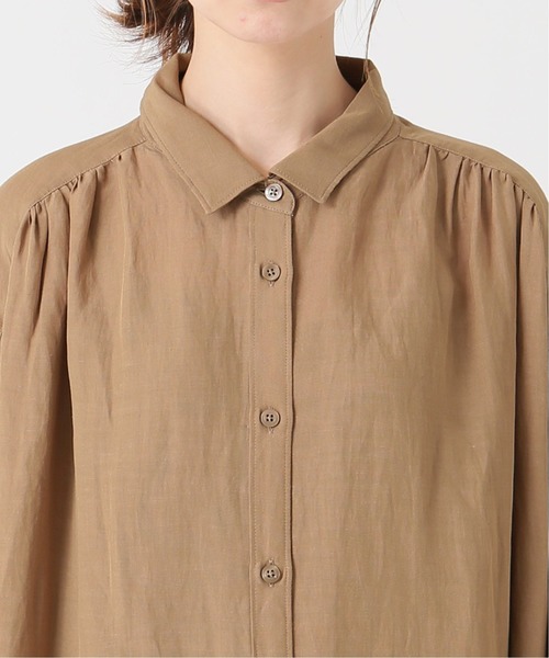 IENA（イエナ）の「【MIRKO BERTOLA】 別注OVERSIZED ワンピース◆（ワンピース・レディース・カーキ/ブラウン系その他/ナチュラル・FREE）」の10枚目の写真