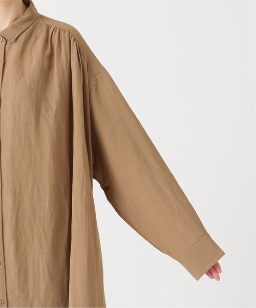 IENA（イエナ）の「【MIRKO BERTOLA】 別注OVERSIZED ワンピース◆（ワンピース・レディース・カーキ/ブラウン系その他/ナチュラル・FREE）」の11枚目の写真