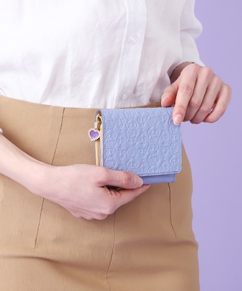 ANNA SUI(アナスイ)の「インザハート 2つ折り財布(財布)」|ライトブルー