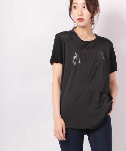 DIMENSIONE danza(ディメンシオーネ ダンツァ)の「ロゴプリントTシャツ(Tシャツ/カットソー・レディース・ブラック/ホワイト・SMALL/X-SMALL/MEDIUM)」の11枚目の写真