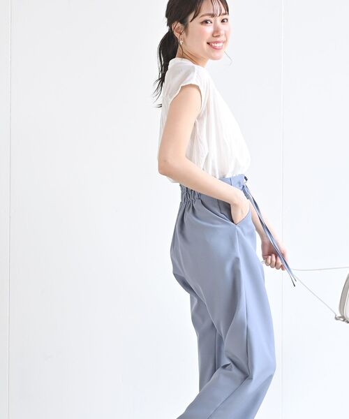 rps(アールピーエス)の「コットンボイルフレンチスリーブブラウス(シャツ/ブラウス・レディース・カーキ/オフホワイト/ストライプ/チェック/ベージュ/ブラック/ブラック系その他2/ホワイト系その他2/ブラック系その他3・M)」の13枚目の写真