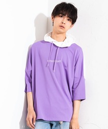 WEGO | WEGO/バイカラー5分袖ドルマンパーカー(パーカー)