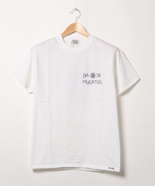 OAXACA(オアハカ)の「【OAXACA/オアハカ】 ×JS T-SH Dia De Muertos#(Tシャツ/カットソー・メンズ・ホワイト/オリーブ/ブルー/ブラック系その他/グリーン系その他/ダークブルー/パープル系その他・MEDIUM/LARGE/X-LARGE)」の2枚目の写真