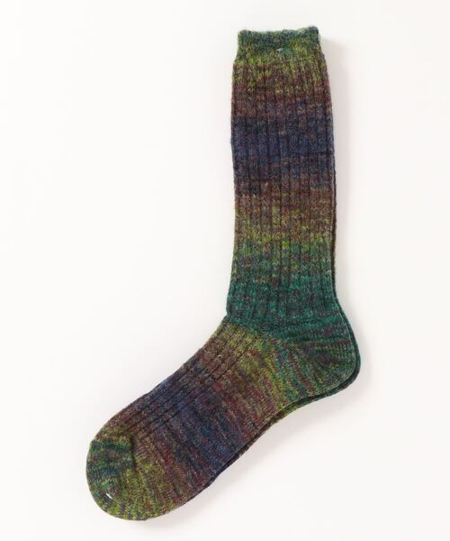 GOHEMP（ゴーヘンプ）の「ANONYMOUSISM GO HEMP　スプラッシュパターンクルー（ソックス/靴下・メンズ・ブルー系その他/オレンジ/グレー系その他/バイオレット/モスグリーン/チャコールグレー/マスタード/パープル/ベージュ系その他・25cm～27cm/23cm～25cm）」の13枚目の写真