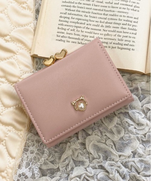 apres jour(アプレジュール)の「【apres jour×ARIAZ】パール付きミニウォレット(財布・レディース・ブラック/ライトブルー/シルバー/ライトピンク・FREE)」の3枚目の写真