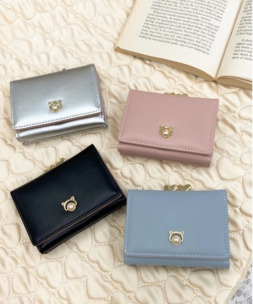 apres jour(アプレジュール)の「【apres jour×ARIAZ】パール付きミニウォレット(財布・レディース・ブラック/ライトブルー/シルバー/ライトピンク・FREE)」の5枚目の写真