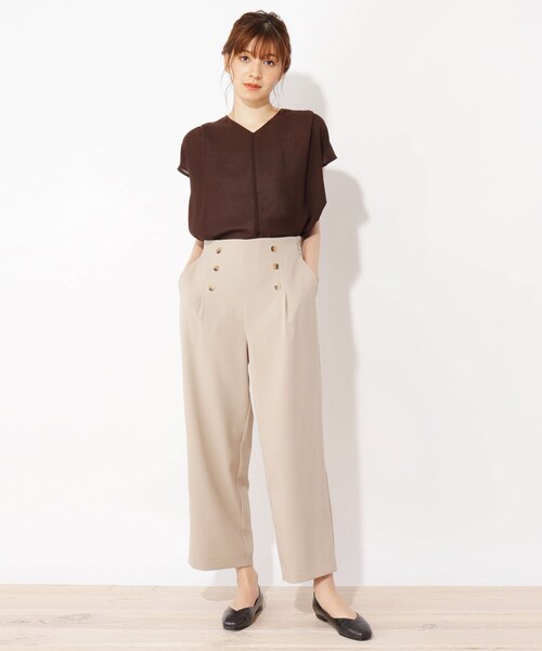 grove(グローブ)の「【22.0~25.0まで】やわここちVカットスクエアパンプス(パンプス・レディース・ベージュ系その他6/ガンメタ/ブラック系3/ブラウン系4・25/50/20/45/40/35/30)」の9枚目の写真