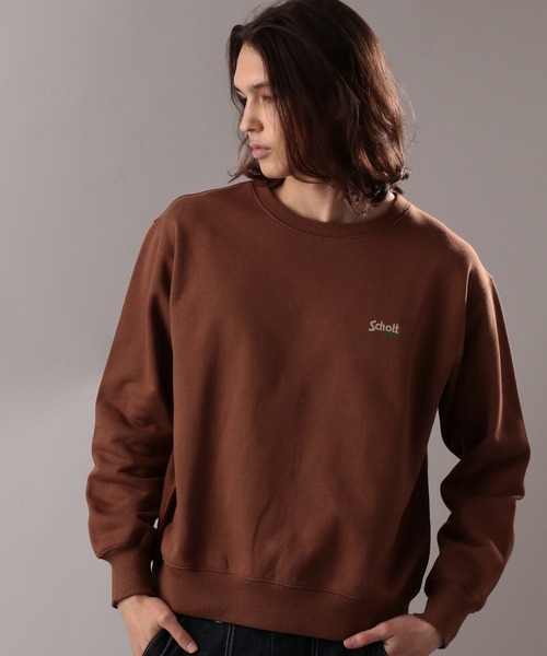 schott（ショット）の「Schott/ショット/CREW SWEAT LOGO/クルー
