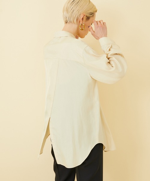 STUDIOUS(ステュディオス)の「【STUDIOUS】ヴィンテージワッシャーシャツ(シャツ/ブラウス・レディース・ブラック/イエロー/ブラウン・FREE)」の20枚目の写真